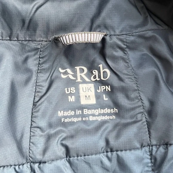 Rab โข Men's Xenair Alpine Light hooded Jacket in Tempest Blue โข Size M - Picture 12 of 14